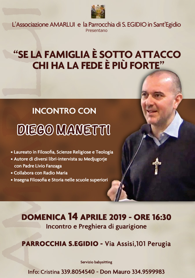 INCONTRO CON DIEGO MANETTI